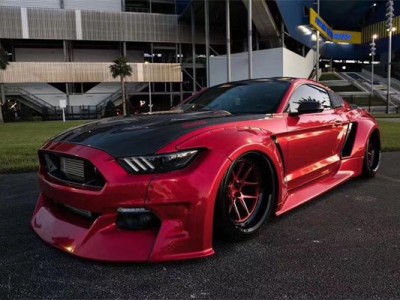 Super Snake Ford Mustang Airbag Suspension Explosion Change Wide Body Low Lying